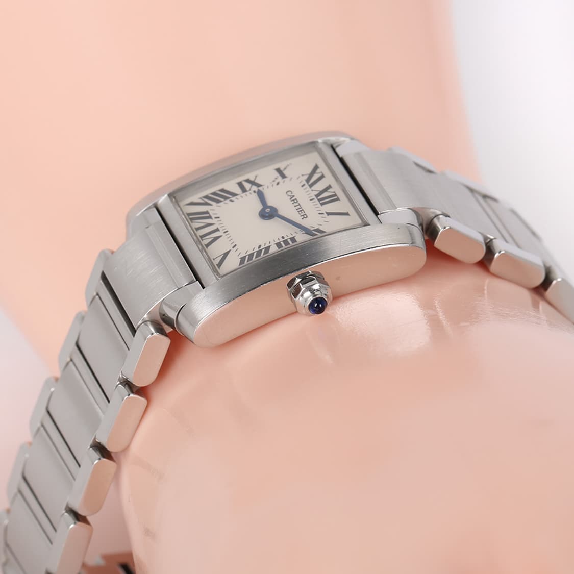 까르띠에 탱크 프랑세즈 시계 스틸 워치 스몰 2384 W51008Q3 상품이미지9