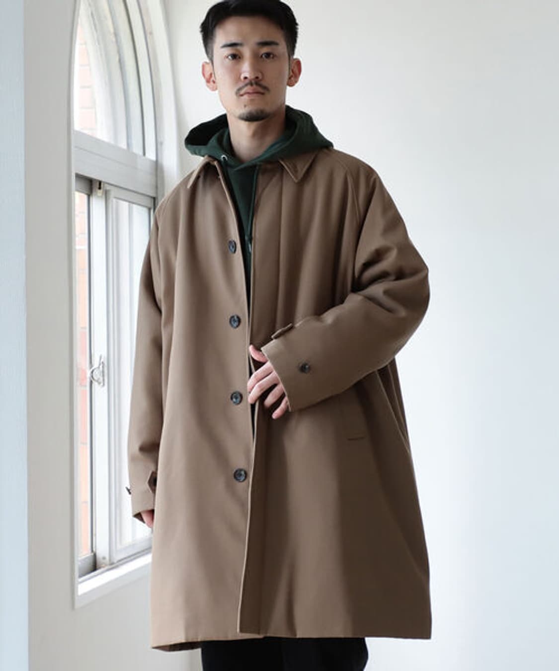 BEAMS Easy Fit Stand Collar Coat 상품이미지4