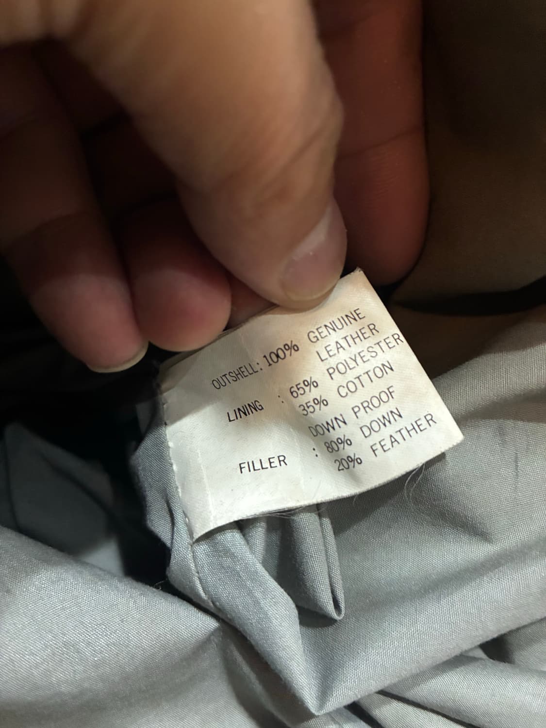 HOUSTON 휴스턴 카우 레더 플라잉 다운 자켓 상품이미지5