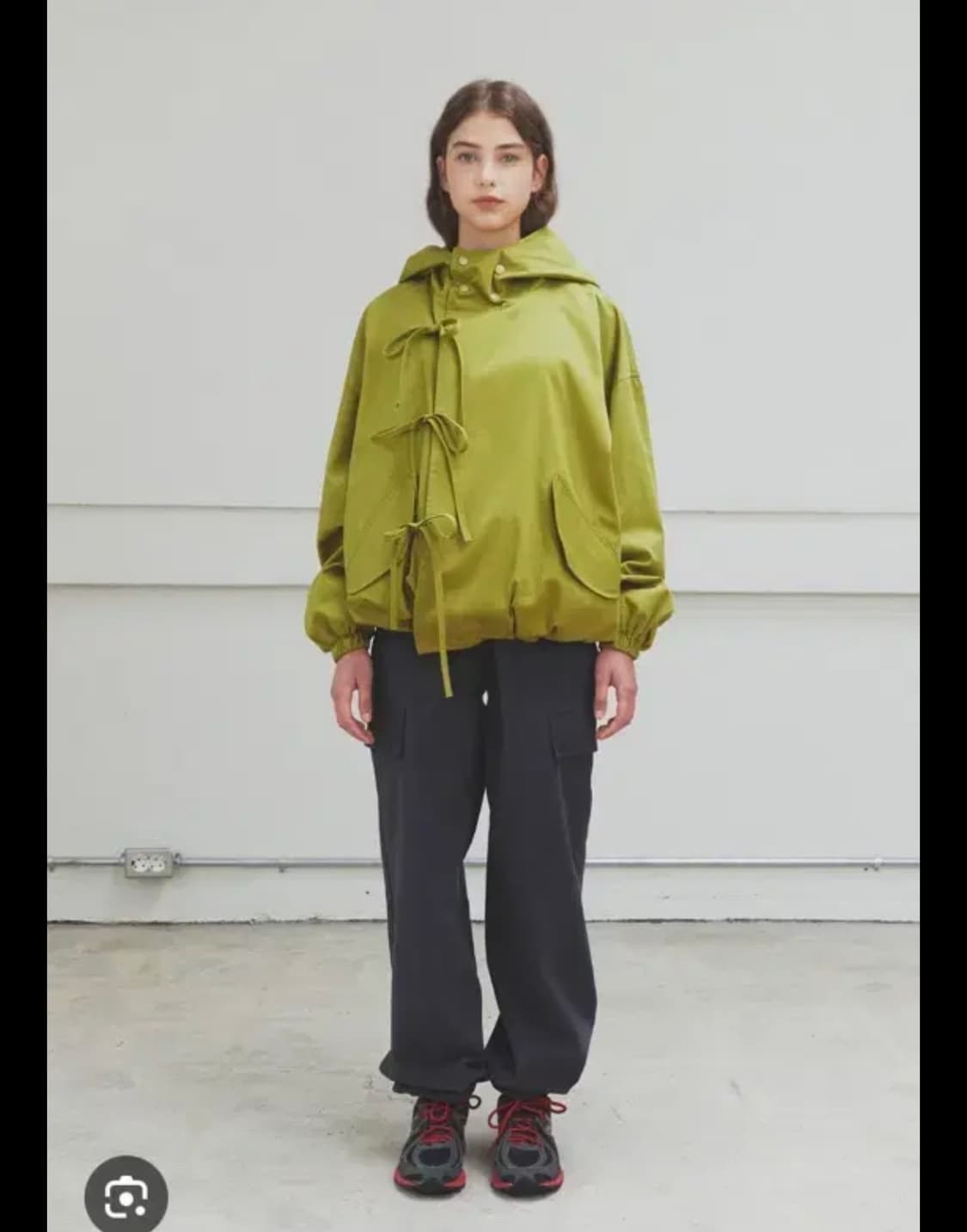 페스토 리본 후드 pesto hooded ribbon jacket oli 상품이미지1