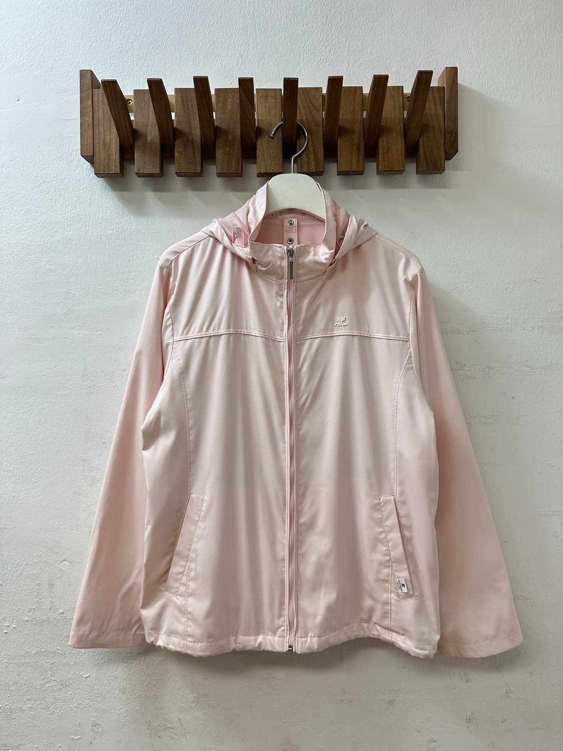 Courrèges 꾸레쥬 2way 라이트 핑크 후드 자켓 + 퀼팅 베스트 상품이미지2