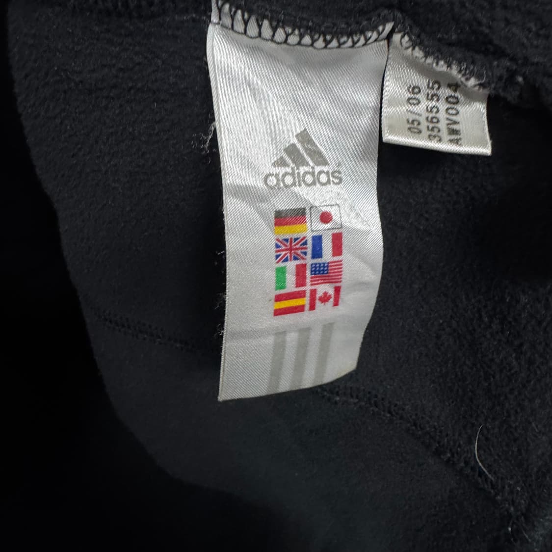 아디다스 로고 3S 오버사이즈 후리스 풀집업 상품이미지4