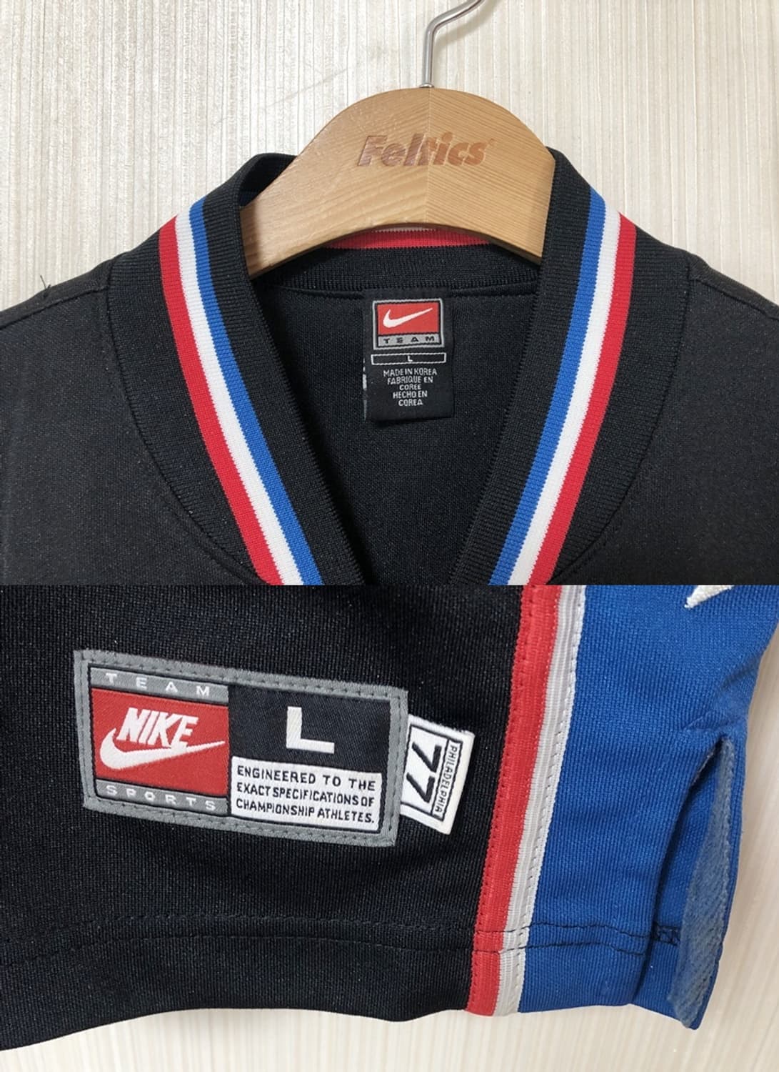 NBA 나이키 필라델피아 76ERS 90's 올드슈팅져지 유스L(성인S) 상품이미지4