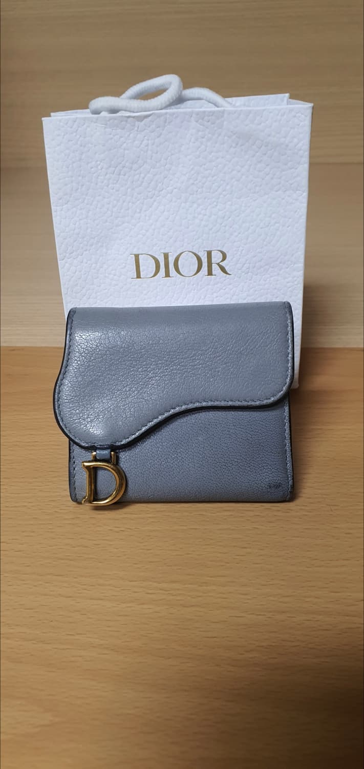 디올 로투스 반지갑/지갑 정품A급(감정O) 상품이미지1