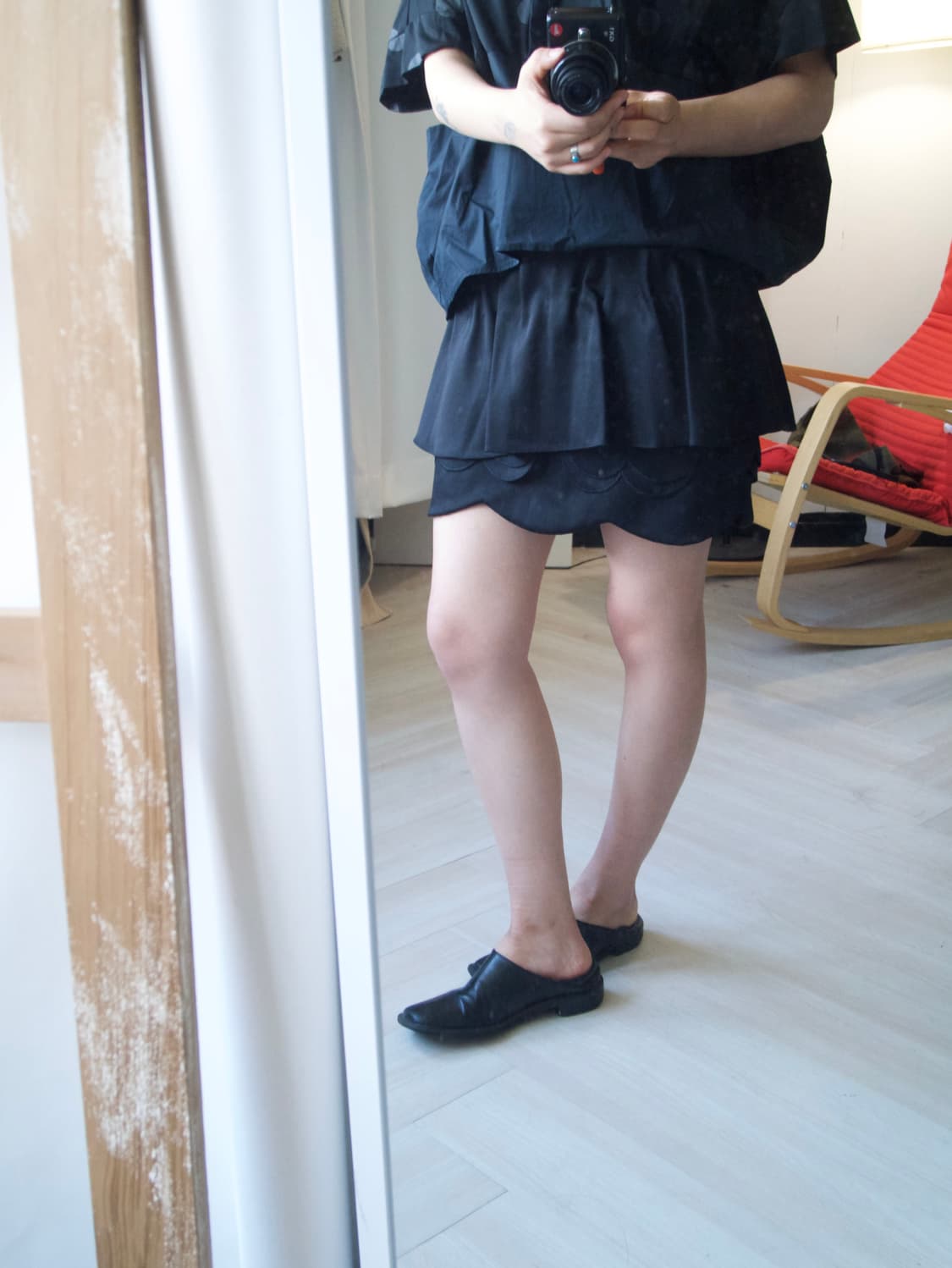 cloud stitch layered mini skirt 상품이미지4