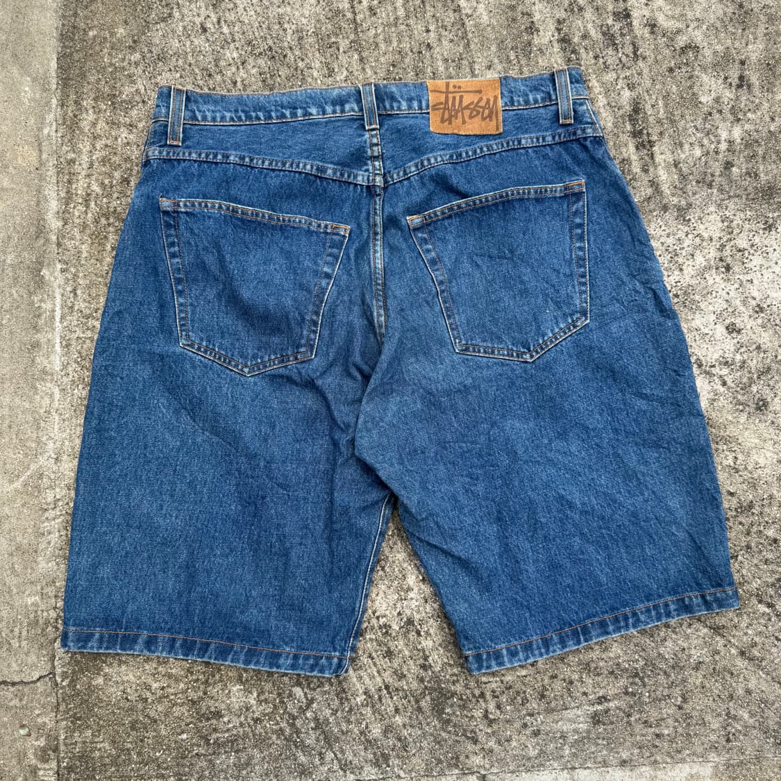 [38] 90s Stussy 스투시 데님 하프 버뮤다 팬츠 상품이미지2