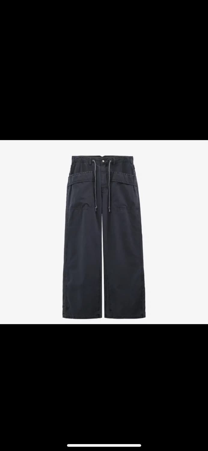 [2]폴리테루 파라팬츠 다크차콜네이비 상품이미지1