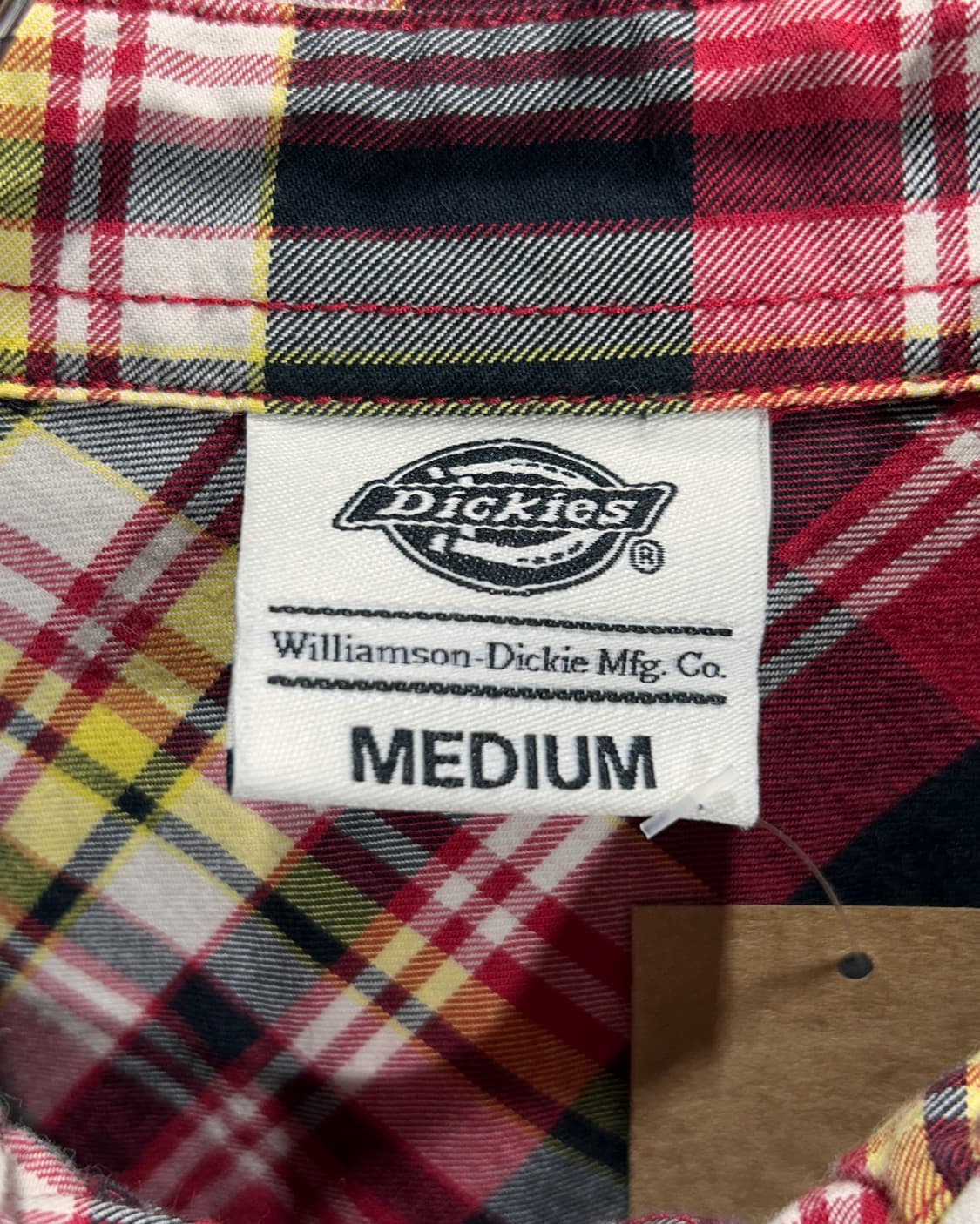 M 디키즈 워크웨어 레드 타탄체크 셔츠  상품이미지5