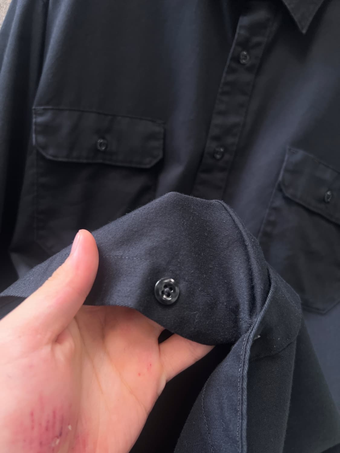[4XL]칼하트 USA 2포켓 빅사이즈 블랙 워크 셔츠 상품이미지5
