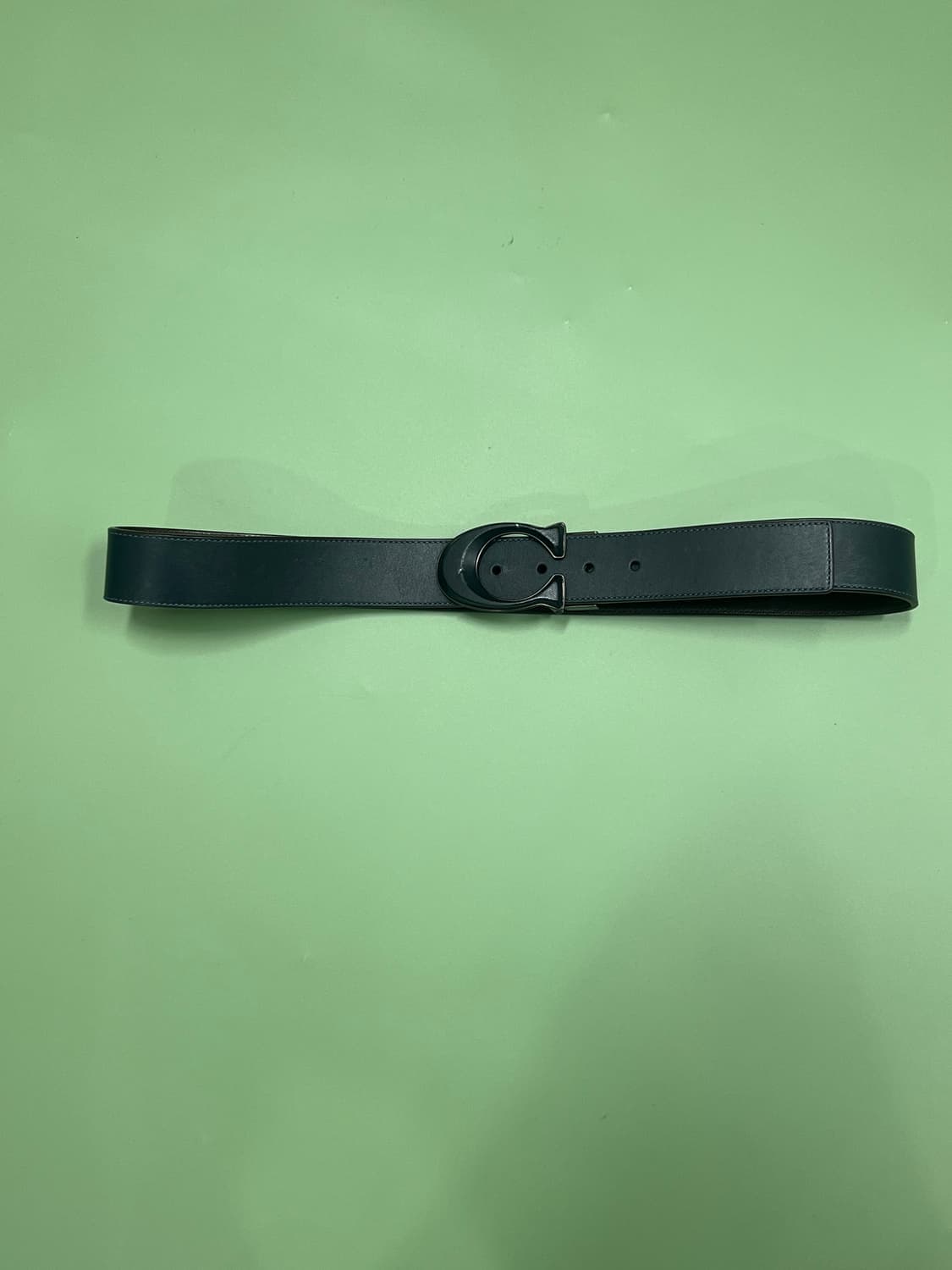 (OS) COACH 코치 시그니처 버클 리버시블 벨트 네이비/브라운 상품이미지2