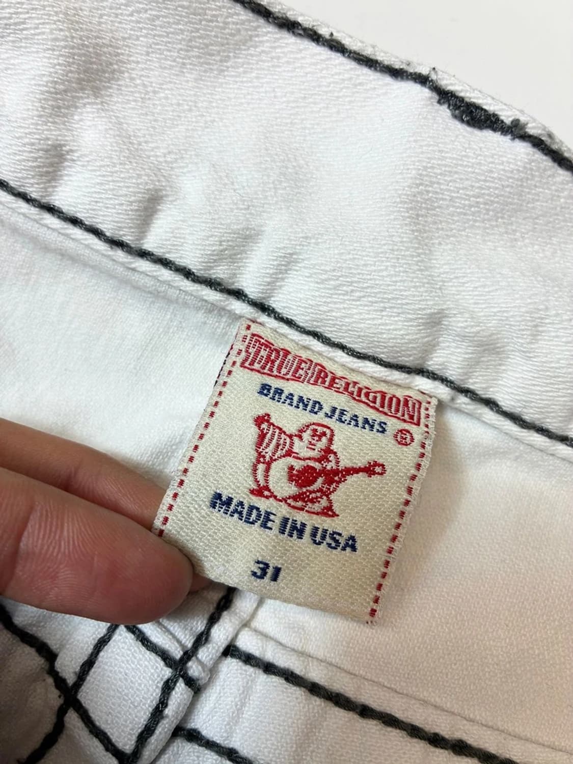 트루릴리젼 00s y2k USA 세미 부츠컷 데님 팬츠 PN8379 상품이미지7