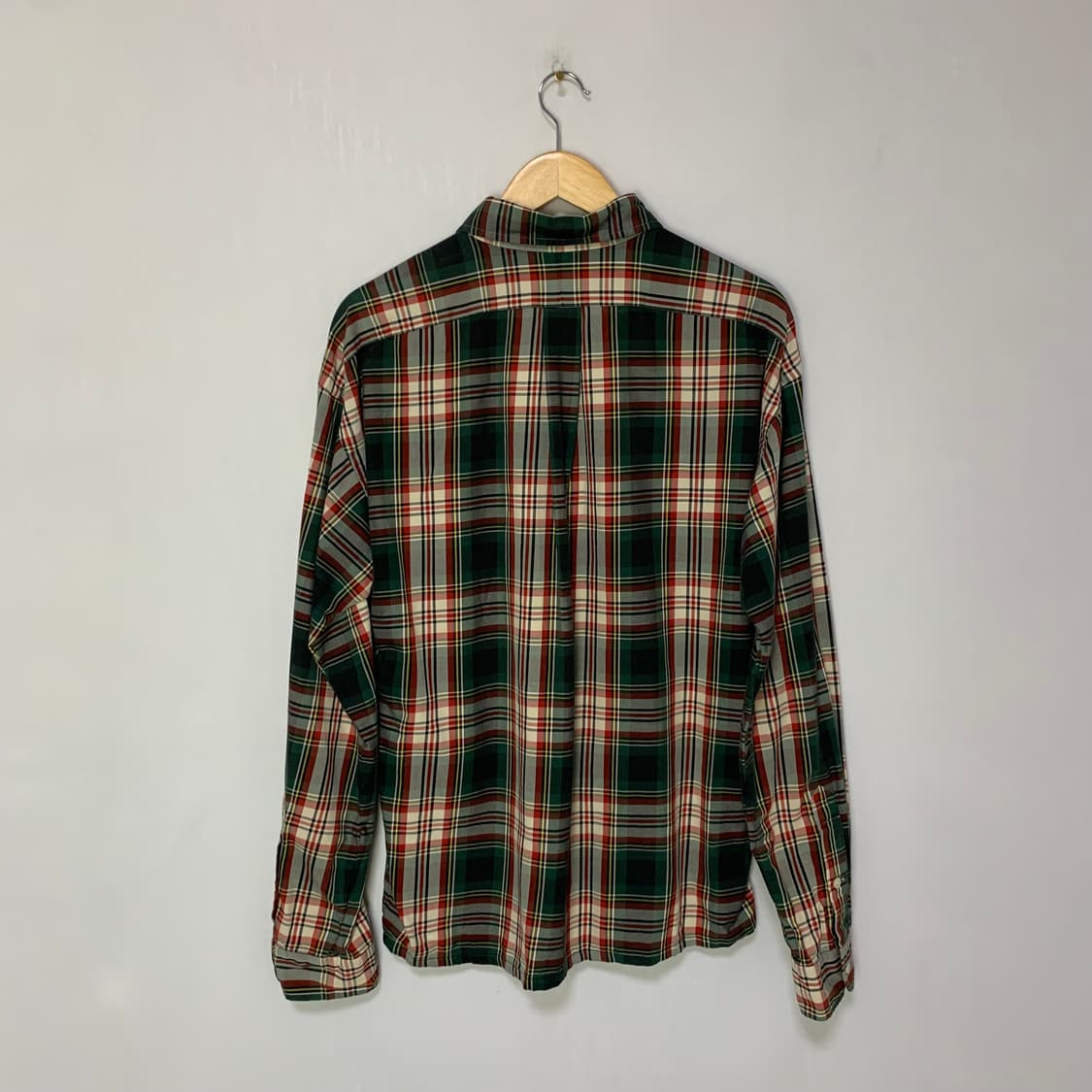 폴로 랄프로렌 체크 남방 긴팔 코튼 셔츠 XL 남녀공용 상품이미지5