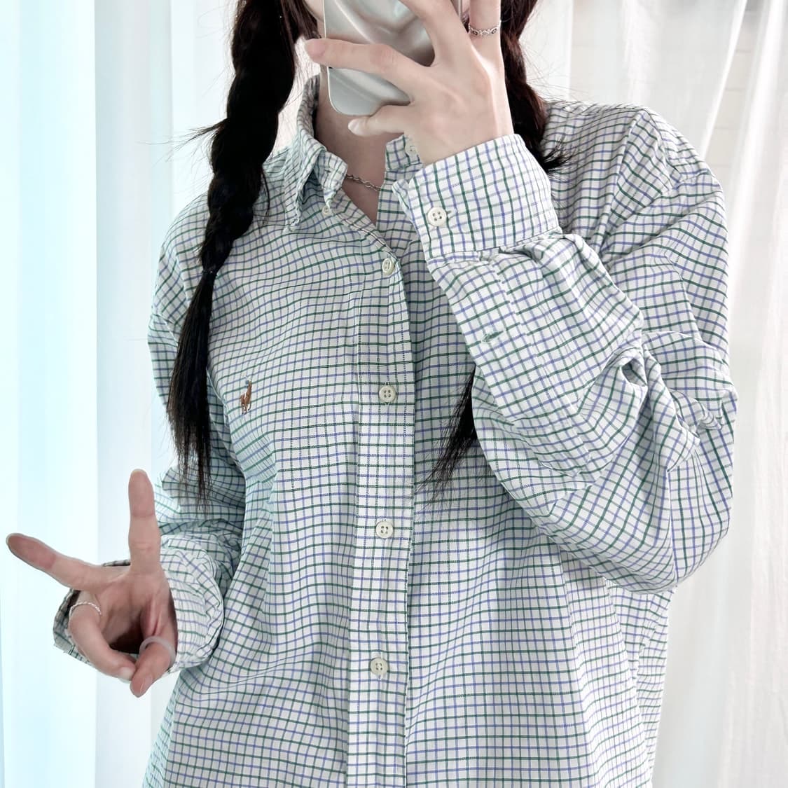 폴로 체크셔츠 상품이미지1