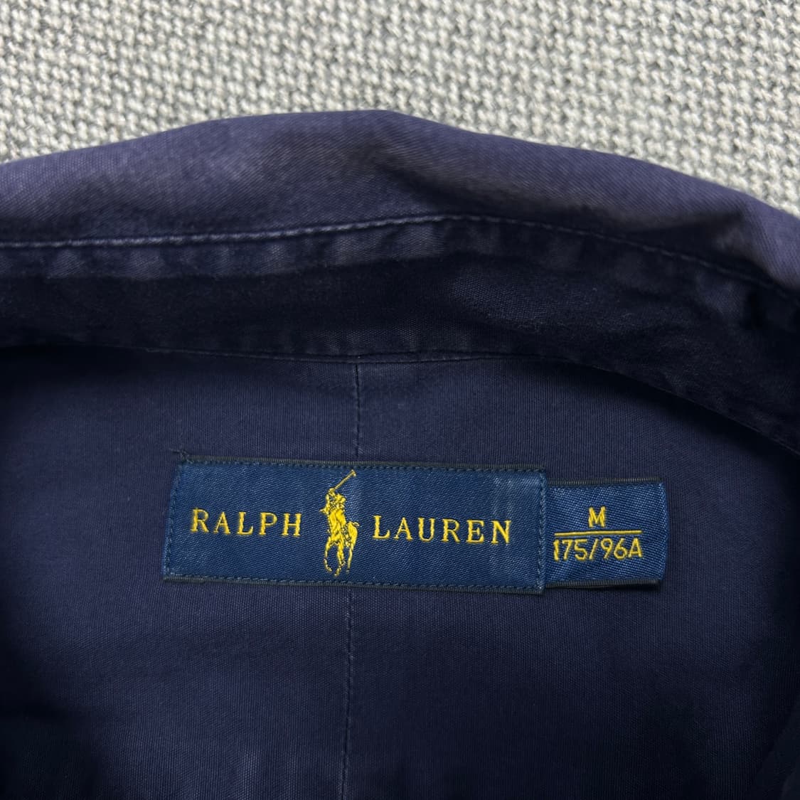 폴로 워시드 네이비 셔츠(M) 상품이미지4