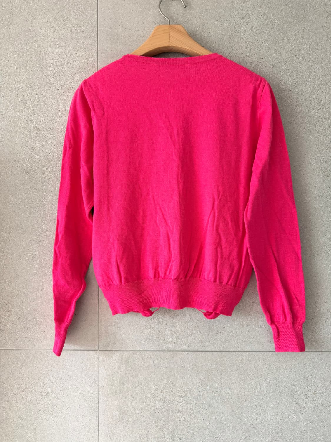 케서린로즈 일본제 핫핑크 진주 가디건 상품이미지4