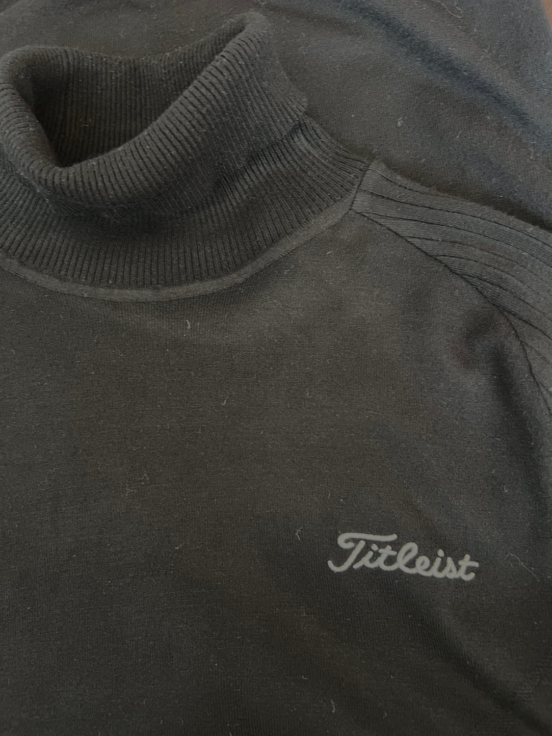 타이틀리스트 남성 블랙 골프티셔츠 터틀넥니트티 상품이미지5