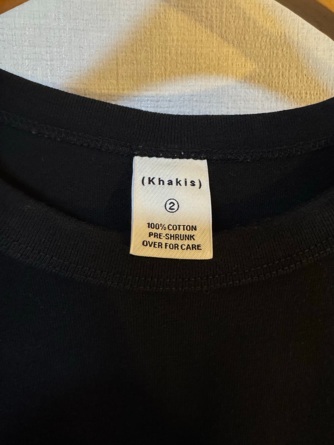 [2]KHAKIS 카키스 블랙 포켓 티셔츠 상품이미지3