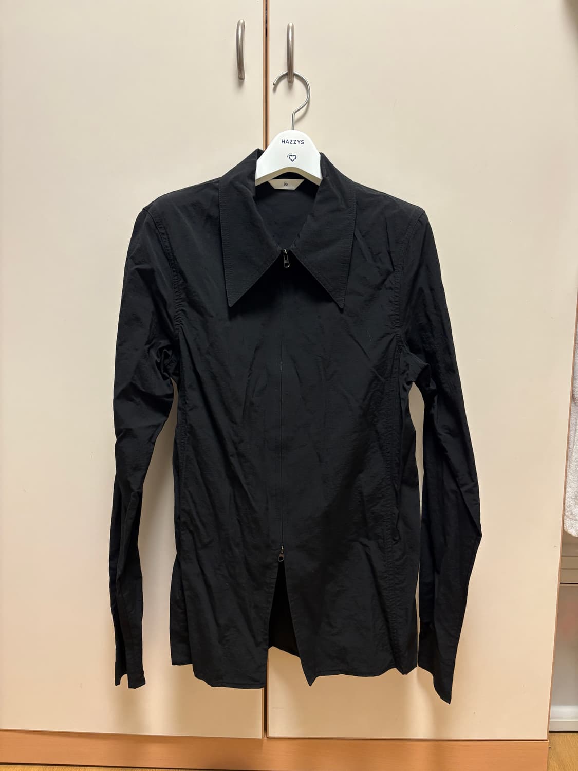 Le 슬림핏 집업 셔츠(실사o) 상품이미지5