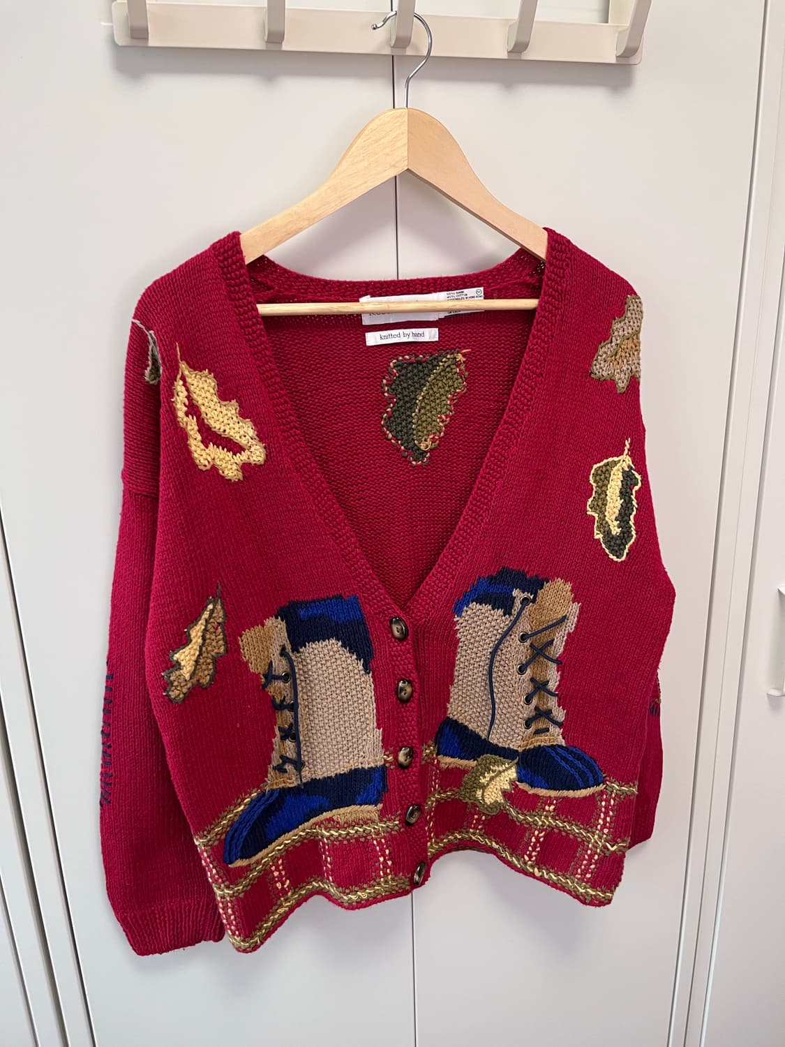 (Rare) Robert scottlid 핸드메이드 자수 니트 가디건 상품이미지6