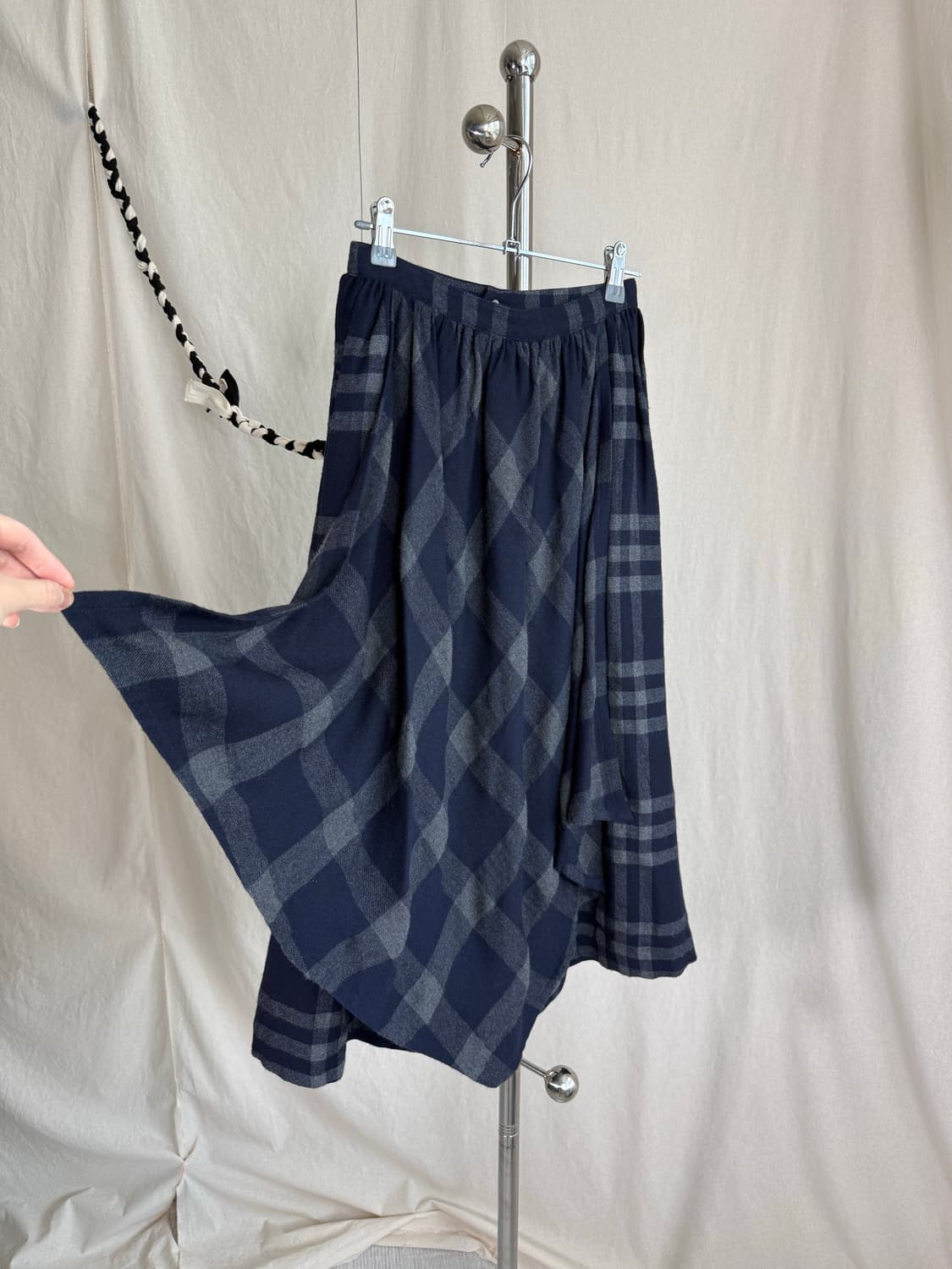 Comme des Garcons 체크 울 스커트 상품이미지2