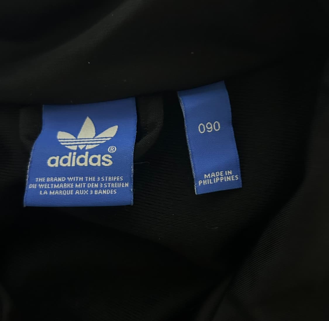 아디다스 글리터 빅로고 파이어버드 져지 블랙 올블랙 90 상품이미지7