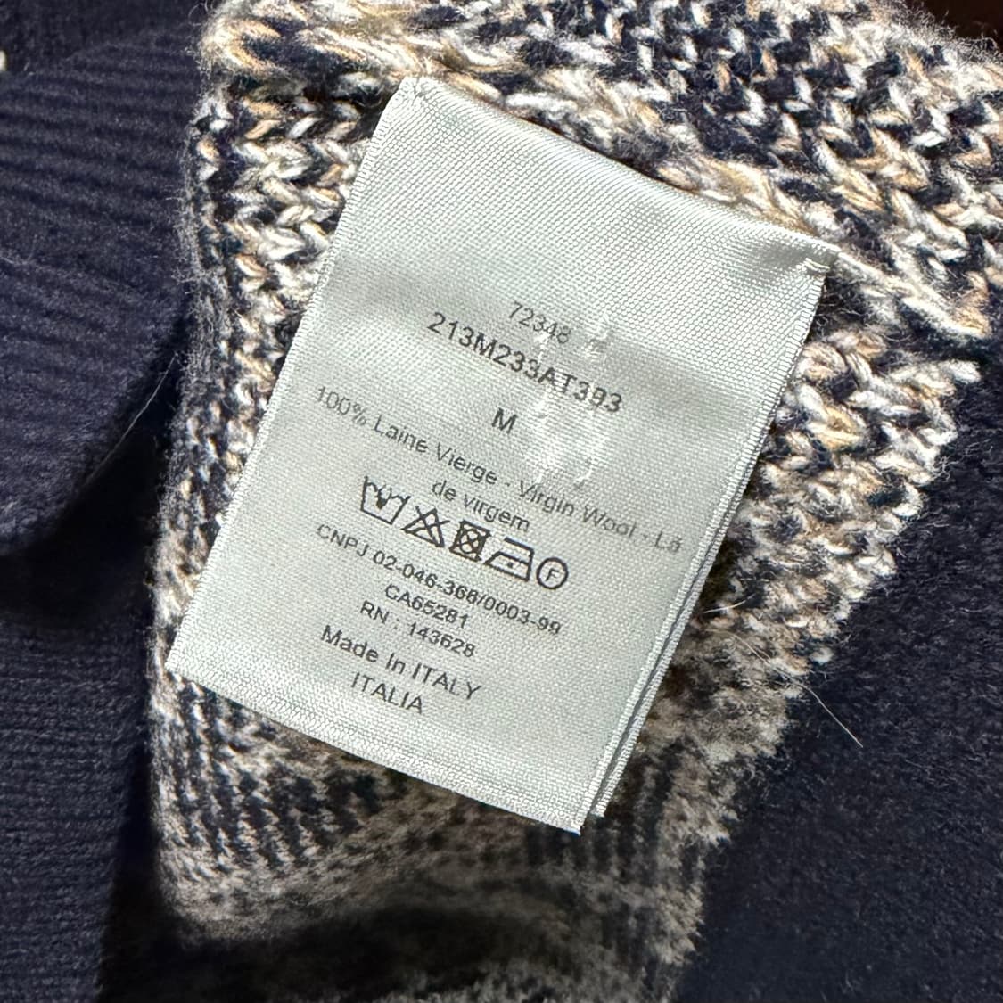 [S+급/M] 디올 오블리크 울 자카드 가디건 상품이미지6