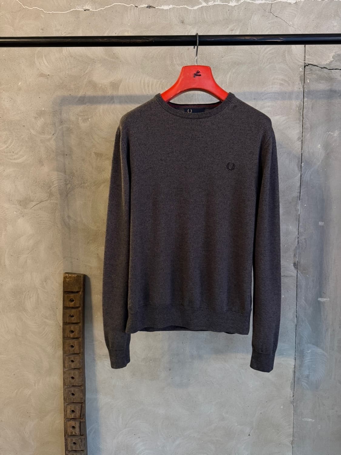 프레드페리 크루넥 니트 슬림100 상품이미지10