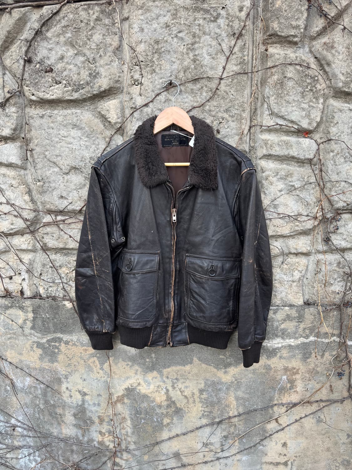 미군 g-1 복각 소가죽 레더 가죽 자켓  상품이미지1