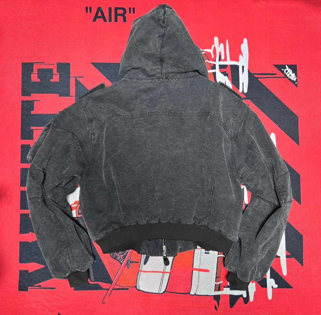 엔타이어 스튜디오 w2 캔버스 봄버 자켓 상품이미지4