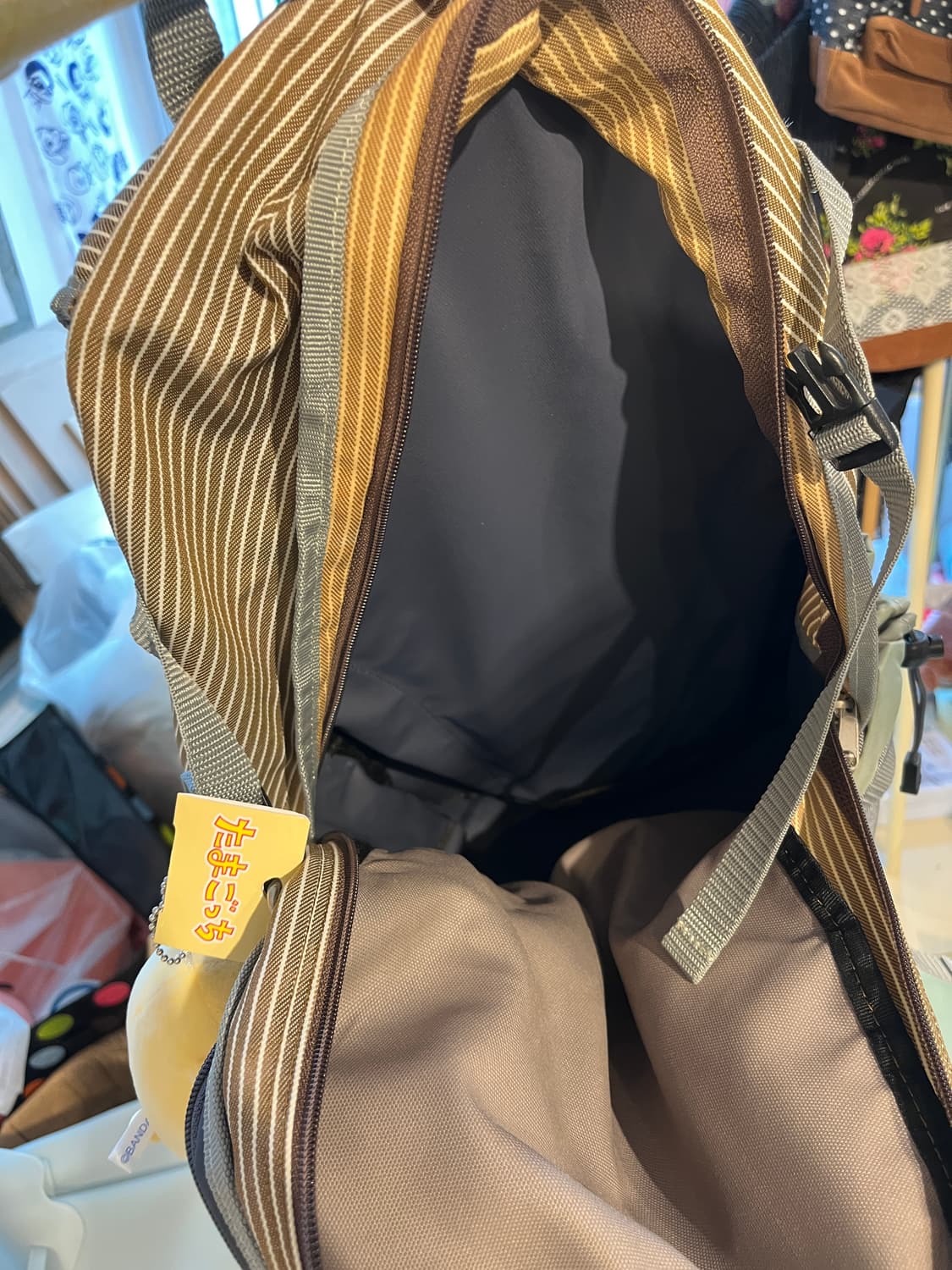이스트보이 브라운 줄무늬 백팩 🍮 상품이미지7