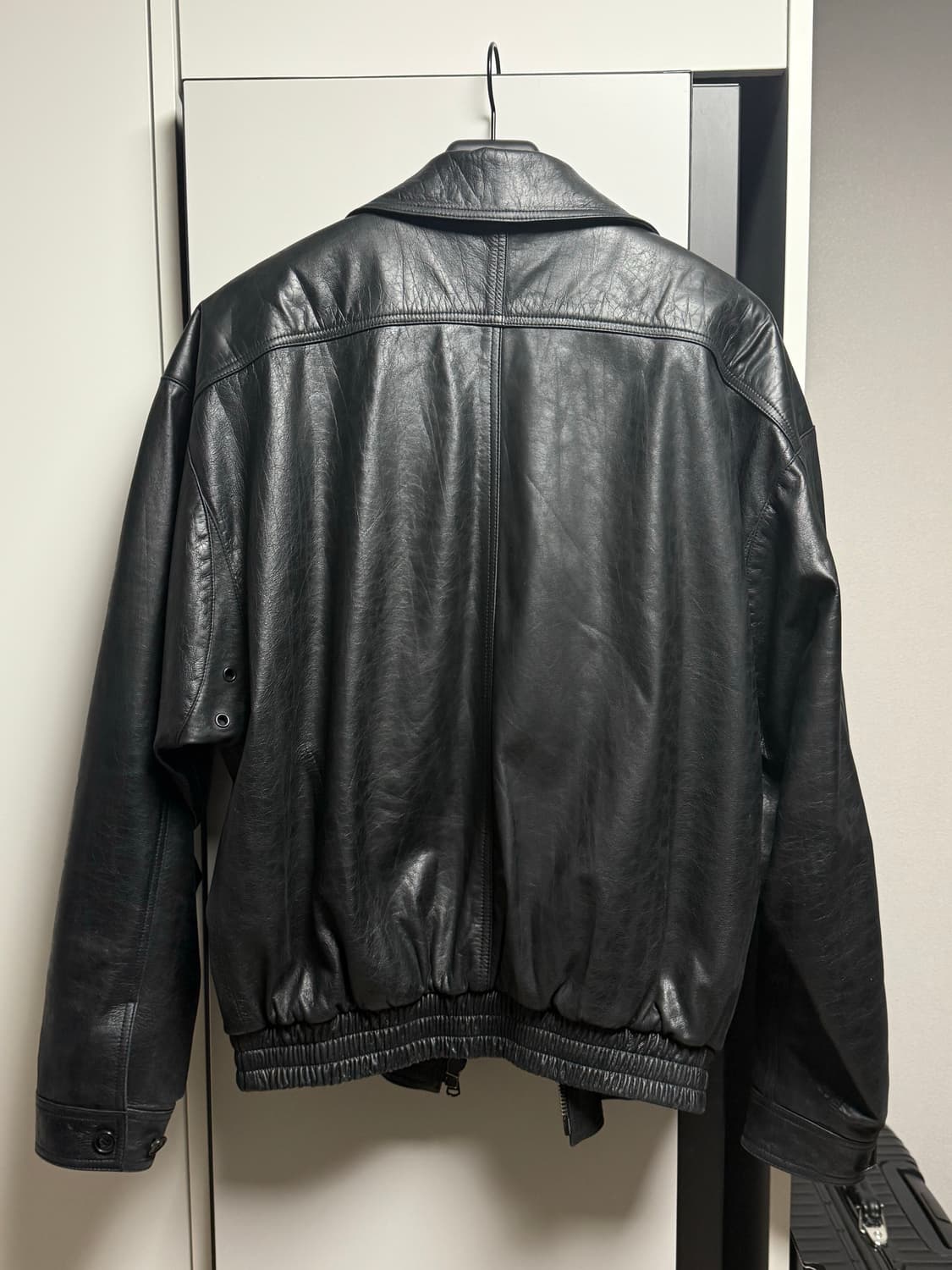 렉토 빈티지 크랙 레더 자켓 L 상품이미지2