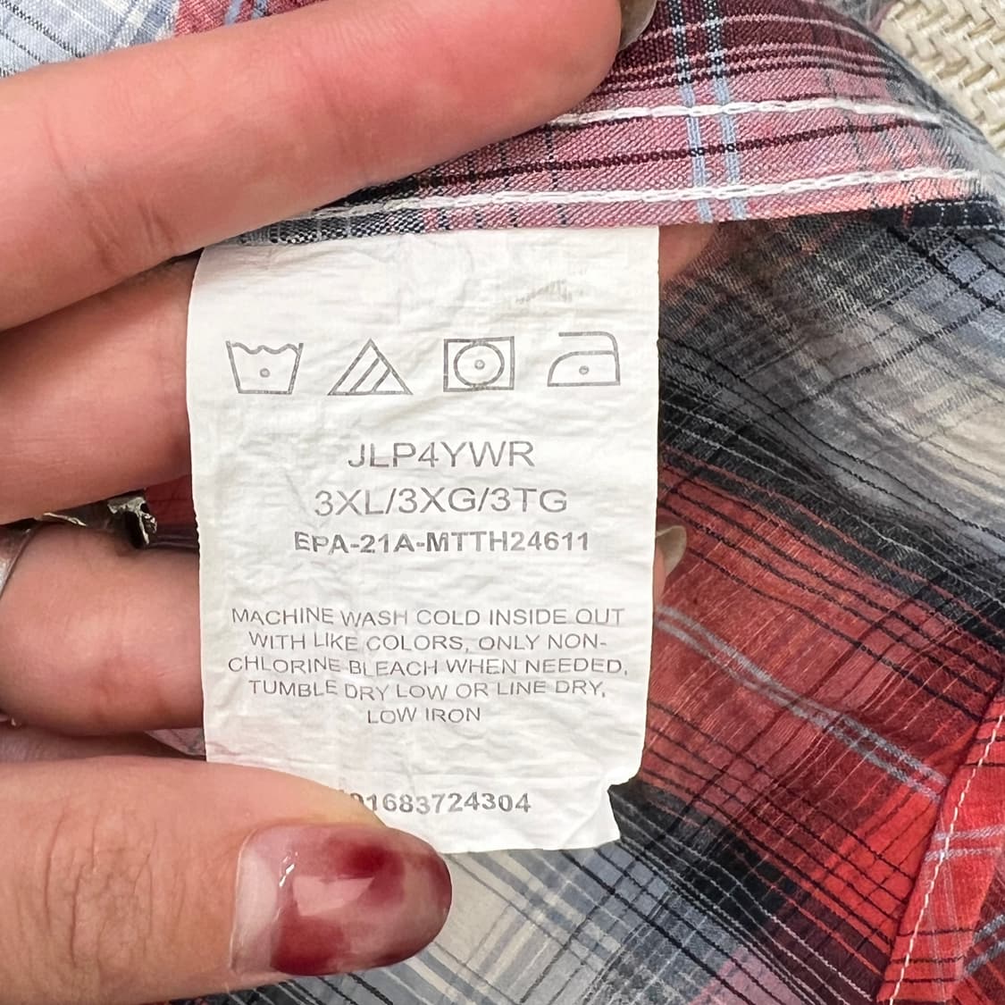 랭글러 웨스턴 체크 셔츠 r2739 상품이미지6