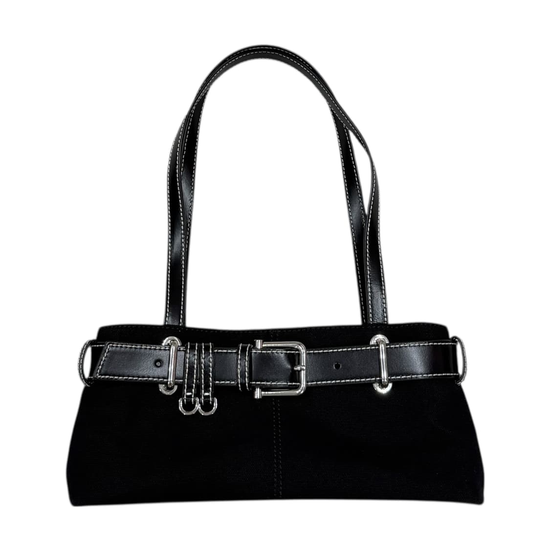 OSOI 오소이 숄더 버클 미니 캔버스백 가방 블랙 상품이미지2