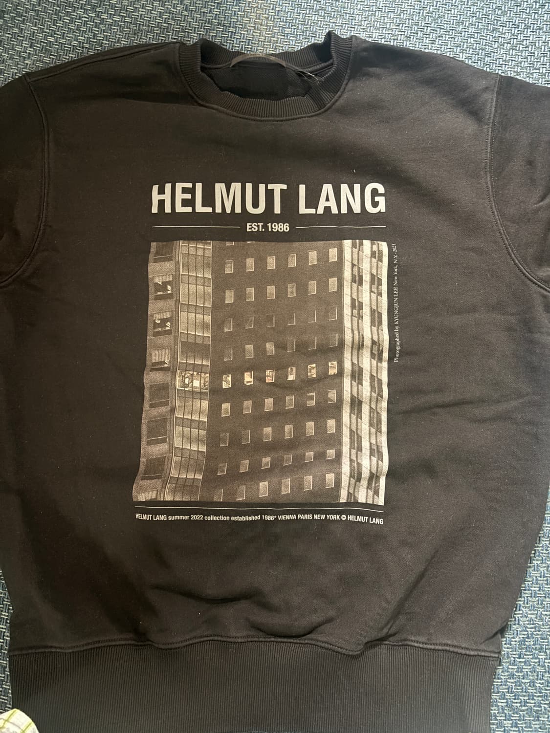 헬무트랭 맨투맨 블랙 s 상품이미지1