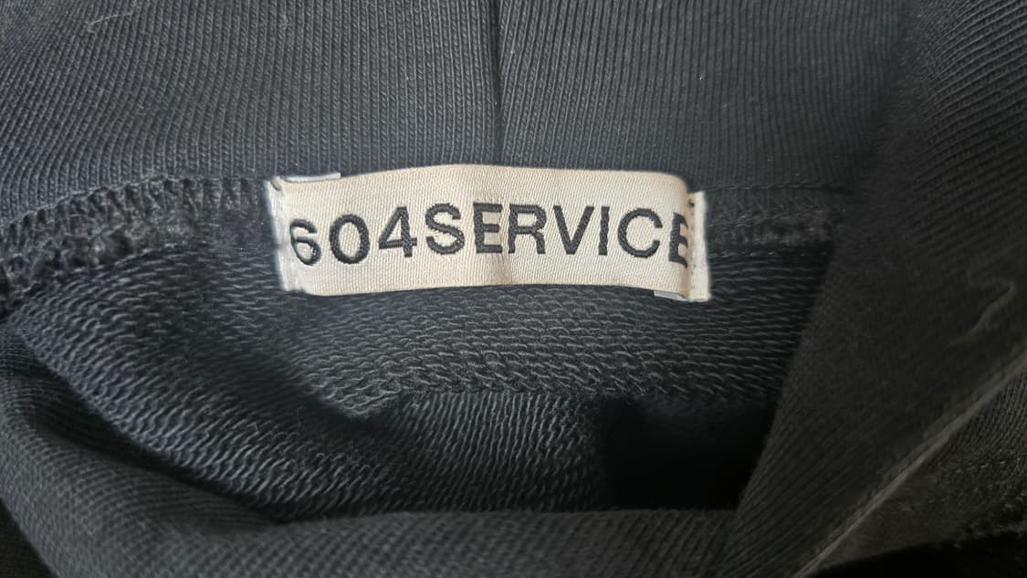 604service 아일렛 레이스업 후드티 L 상품이미지3