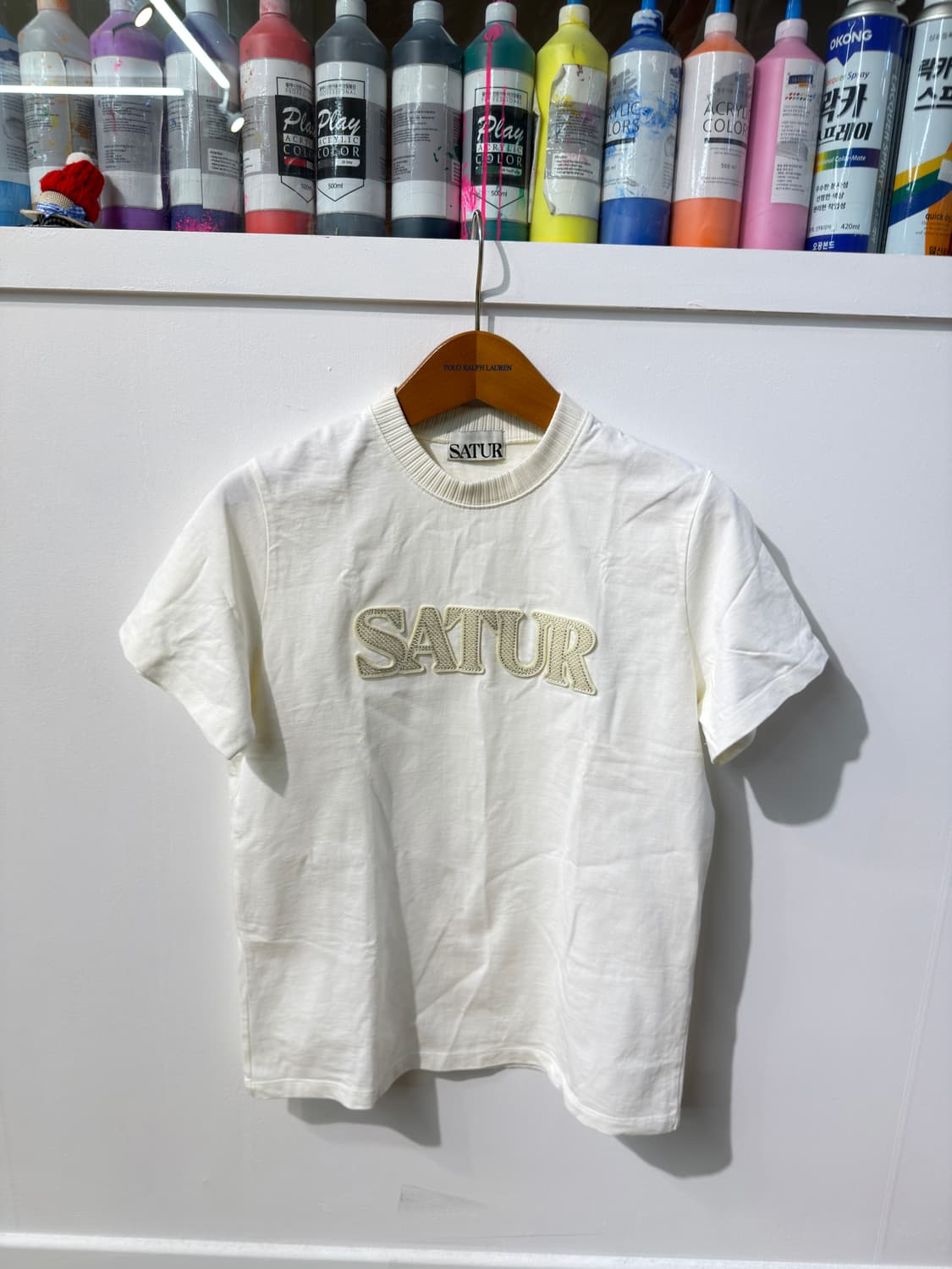 SATUR 세터 로고 스티치 티셔츠 상품이미지4