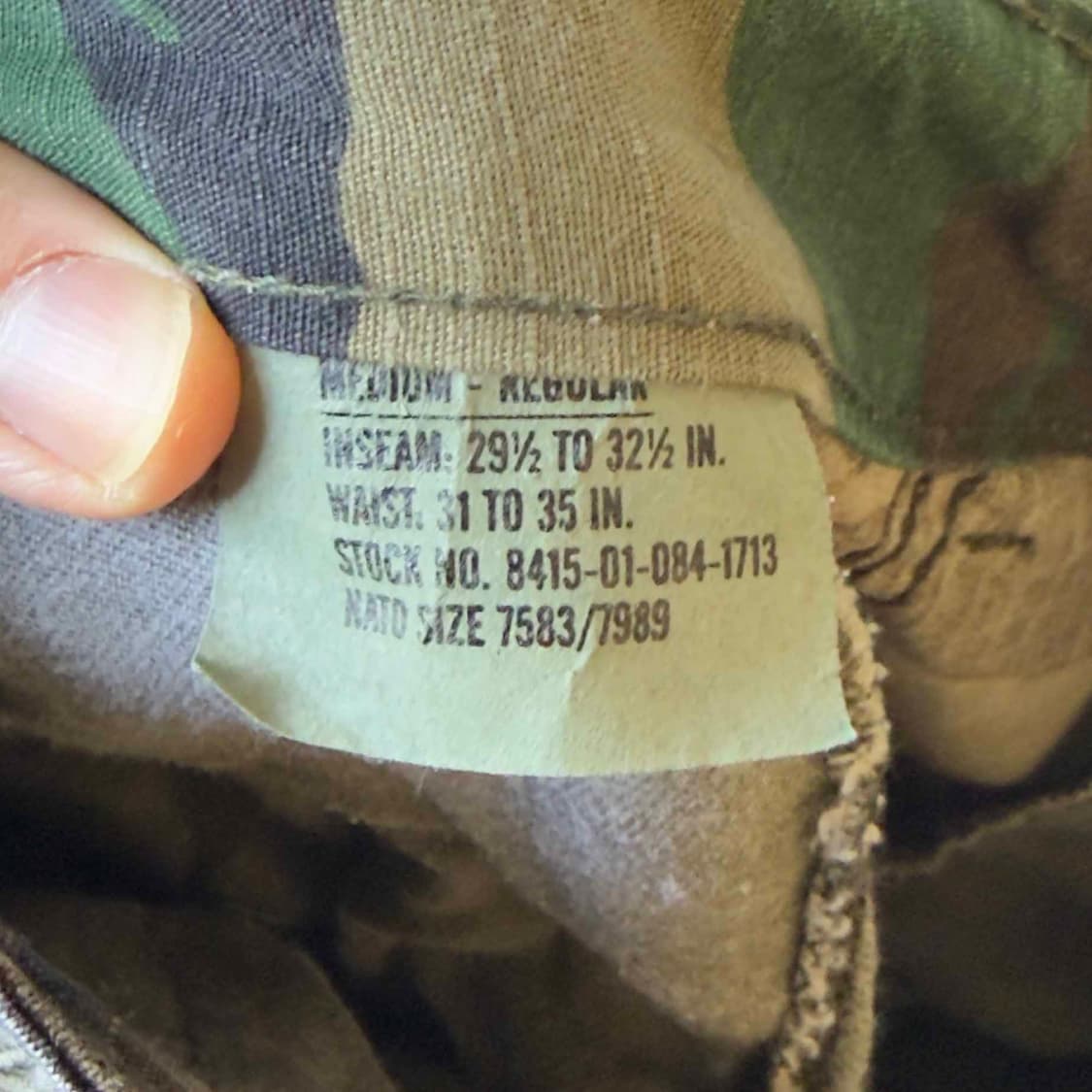 US Army BDU 카모 트라우저 팬츠 상품이미지5