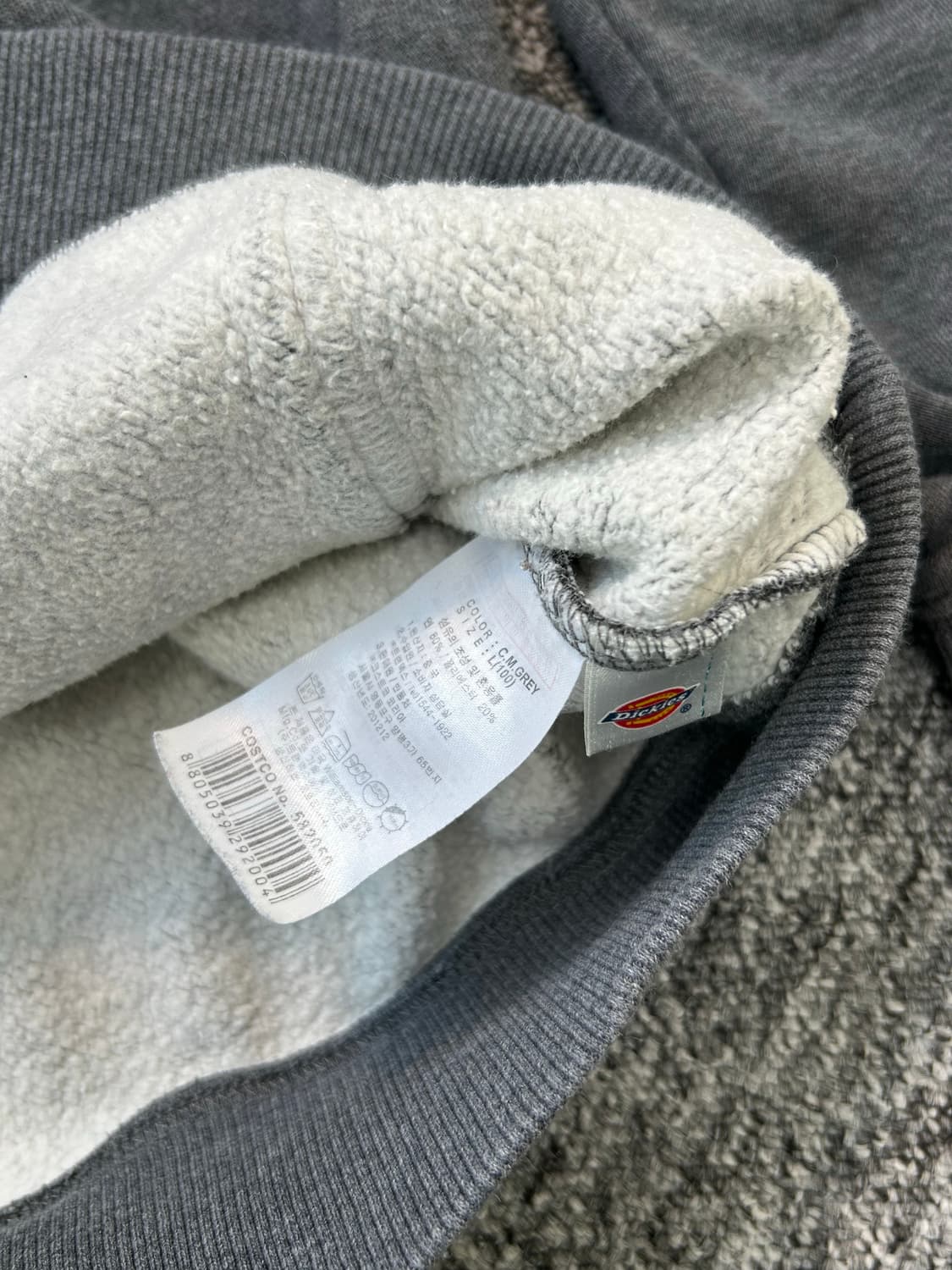 디키즈 차콜 빅로고 후드티 L 상품이미지6