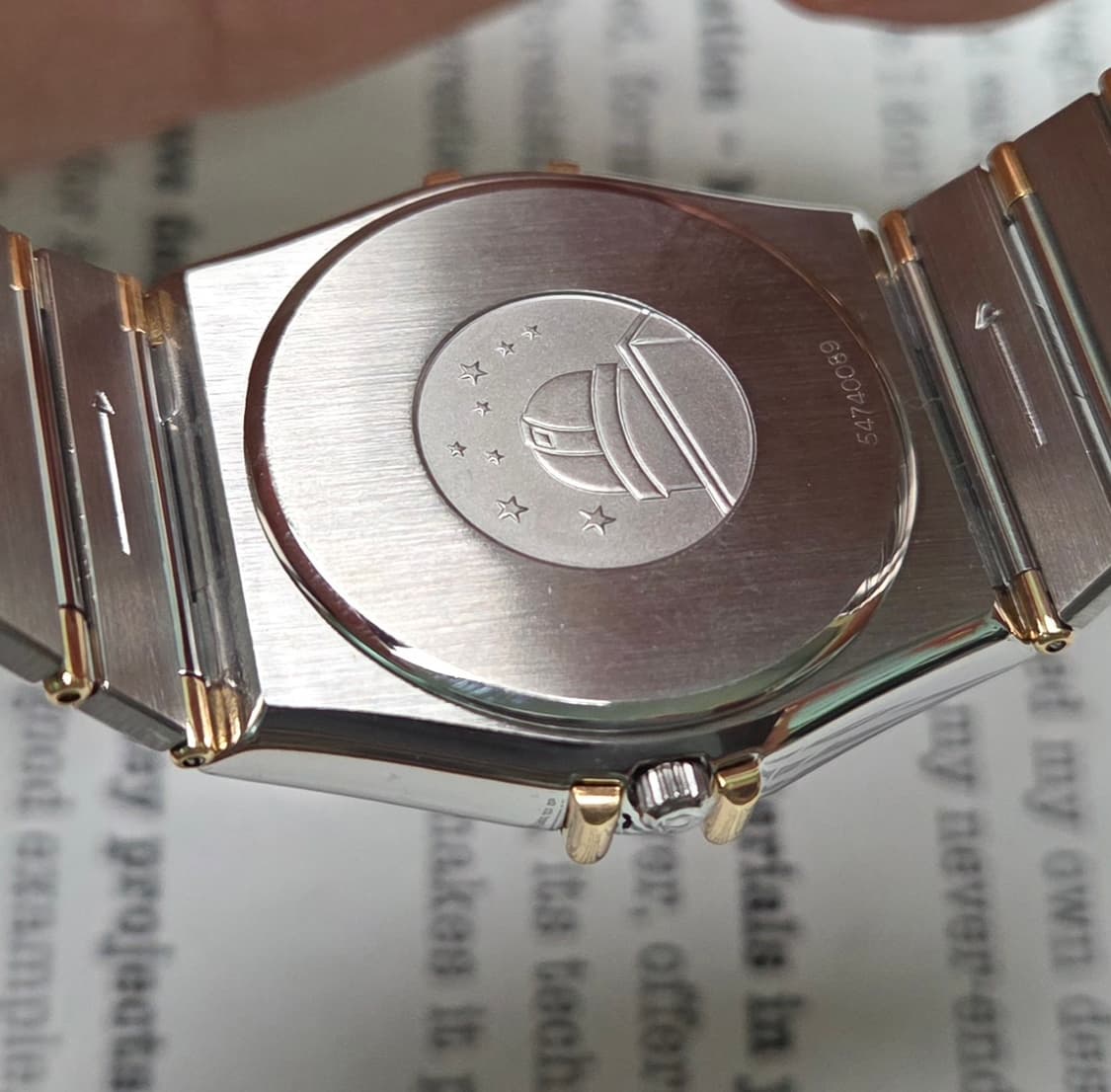 빈티지 오메가 컨스틸레이션 골드콤비 하프바 쿼츠 남성용 브레이슬릿 ver 상품이미지8