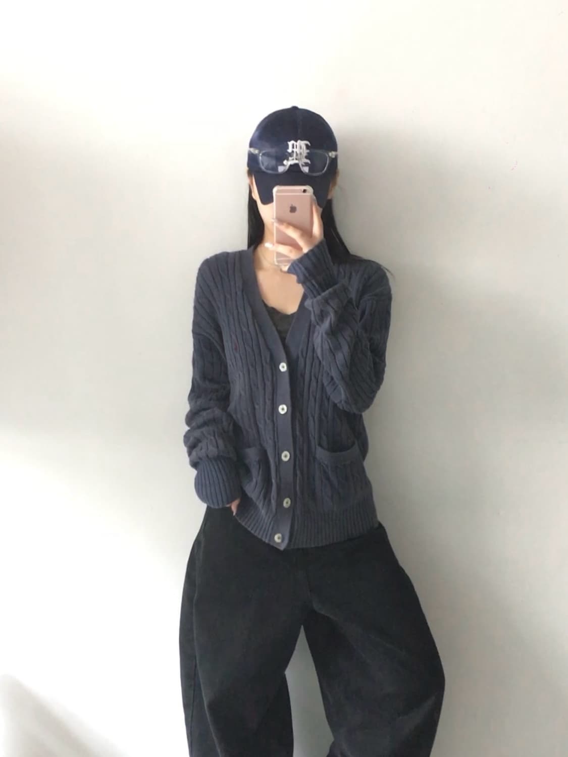 폴로 케이블 니트가디건 상품이미지1