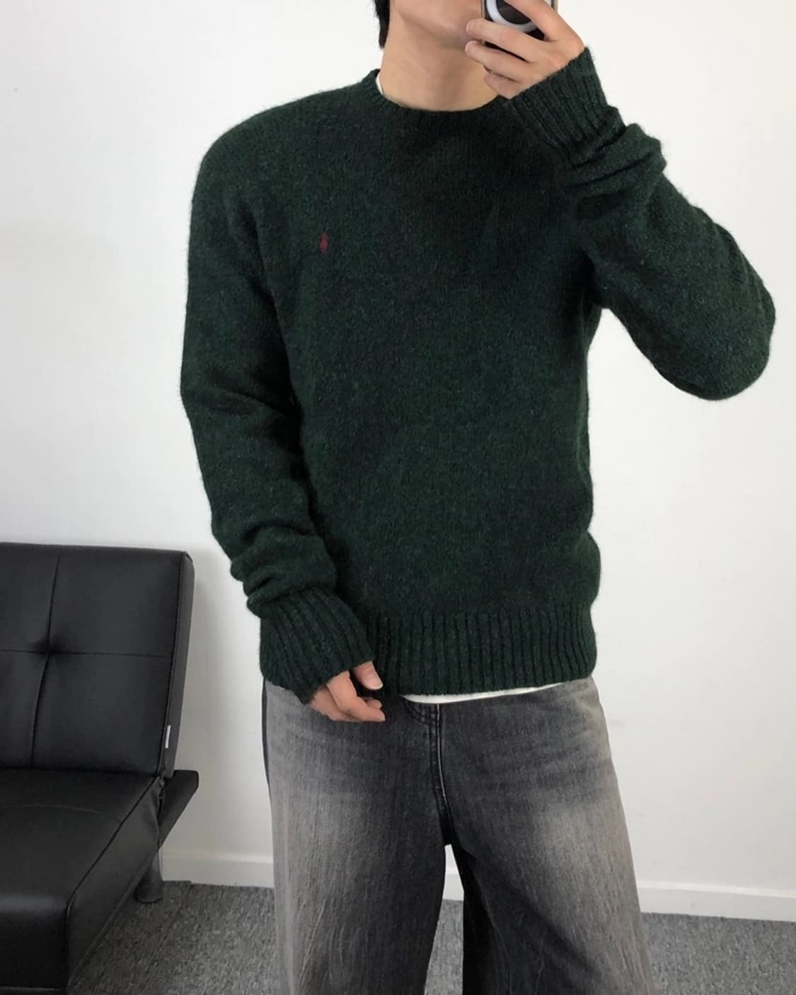 폴로 정품 니트 그린 상품이미지1