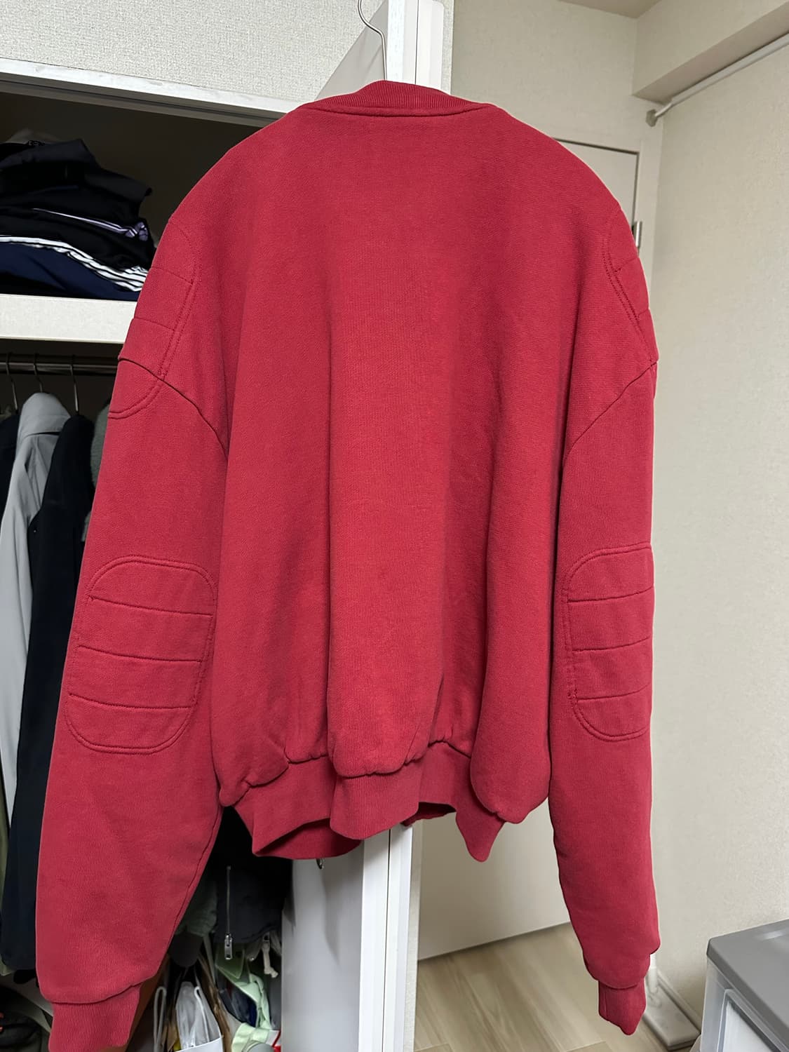 챔피온 ZARA 콜라보 봄버 자켓 레드 상품이미지2