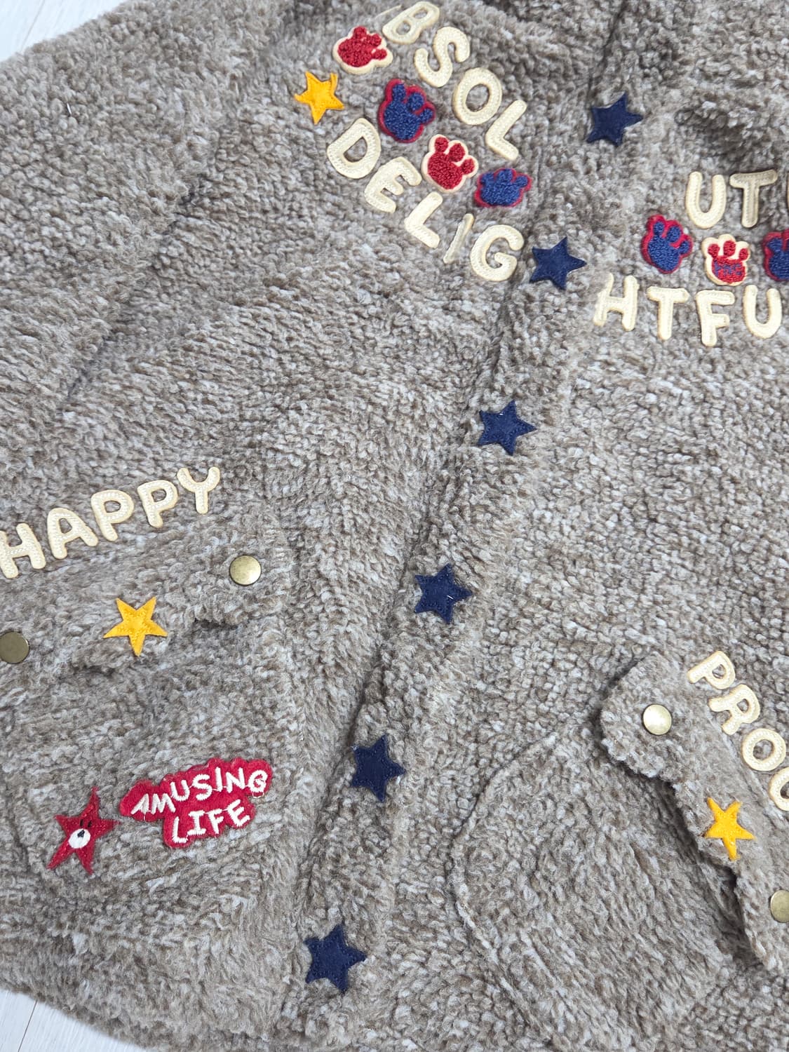 ROUGH 곰 뽀글이 아우터 상품이미지3