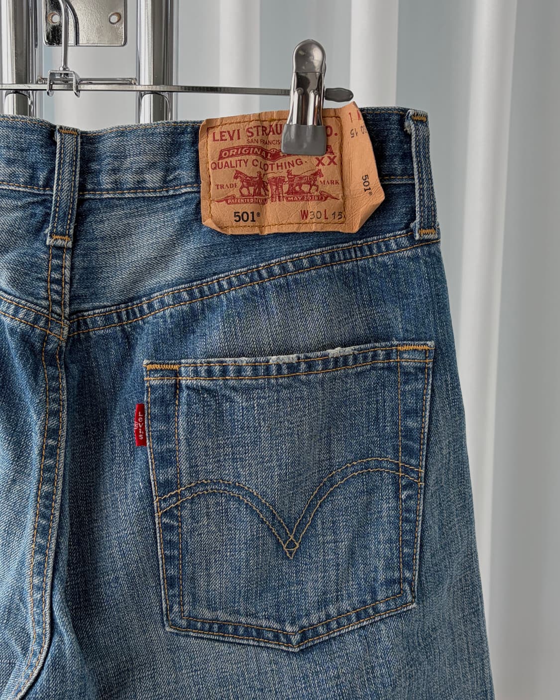 [30인치]리바이스 USA 501 그런지 데님 팬츠 상품이미지6