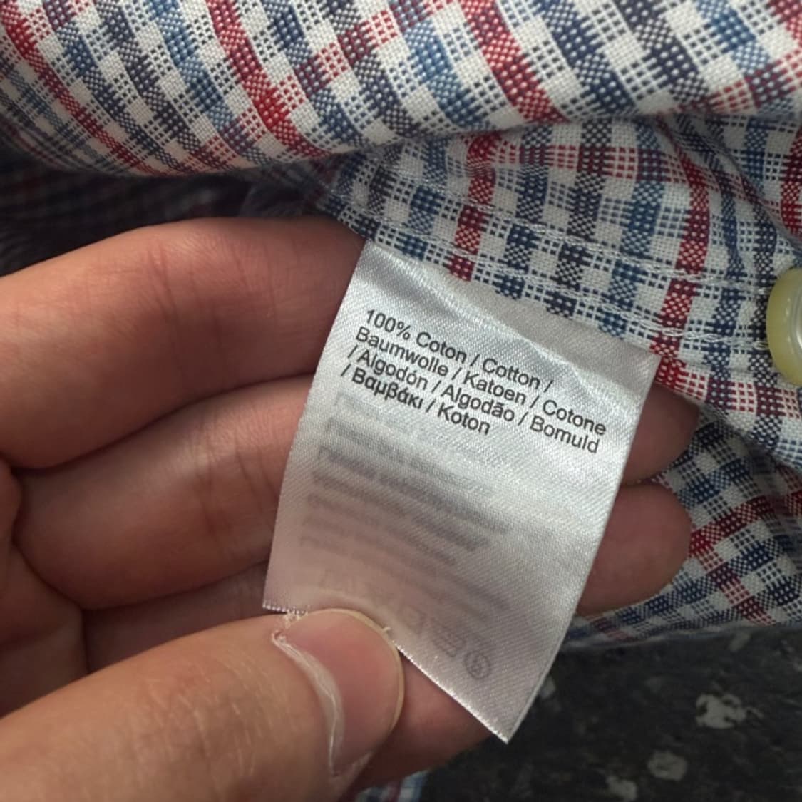 95 라코스테 체크 셔츠 상품이미지4