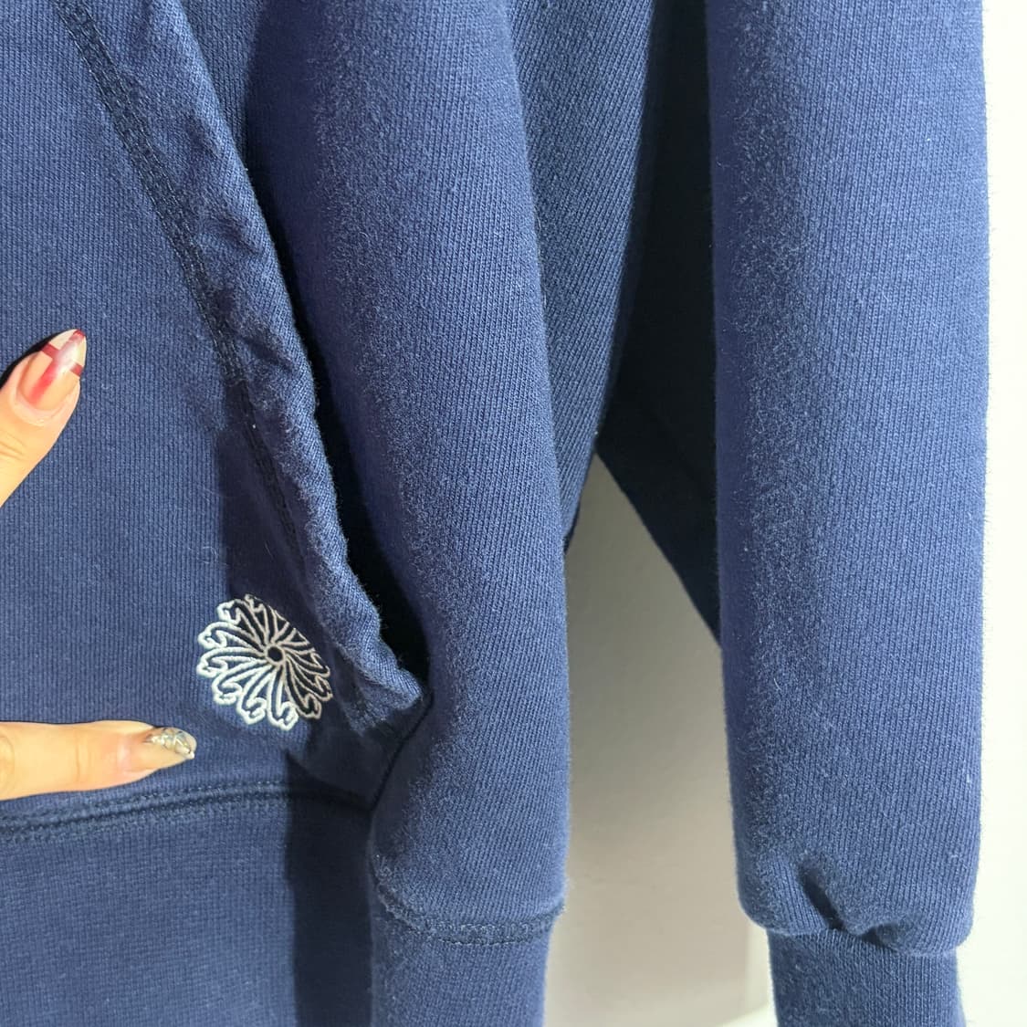 포스333 네이비 블루 후드티 (무료배송) 상품이미지2