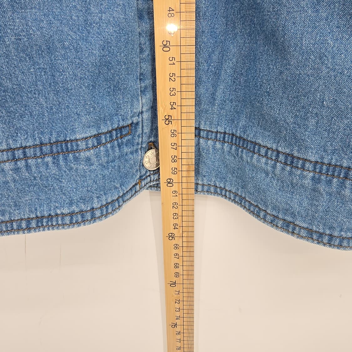 BREAL 청 데님 반팔 자켓 + 스카프 [B30159] 상품이미지3