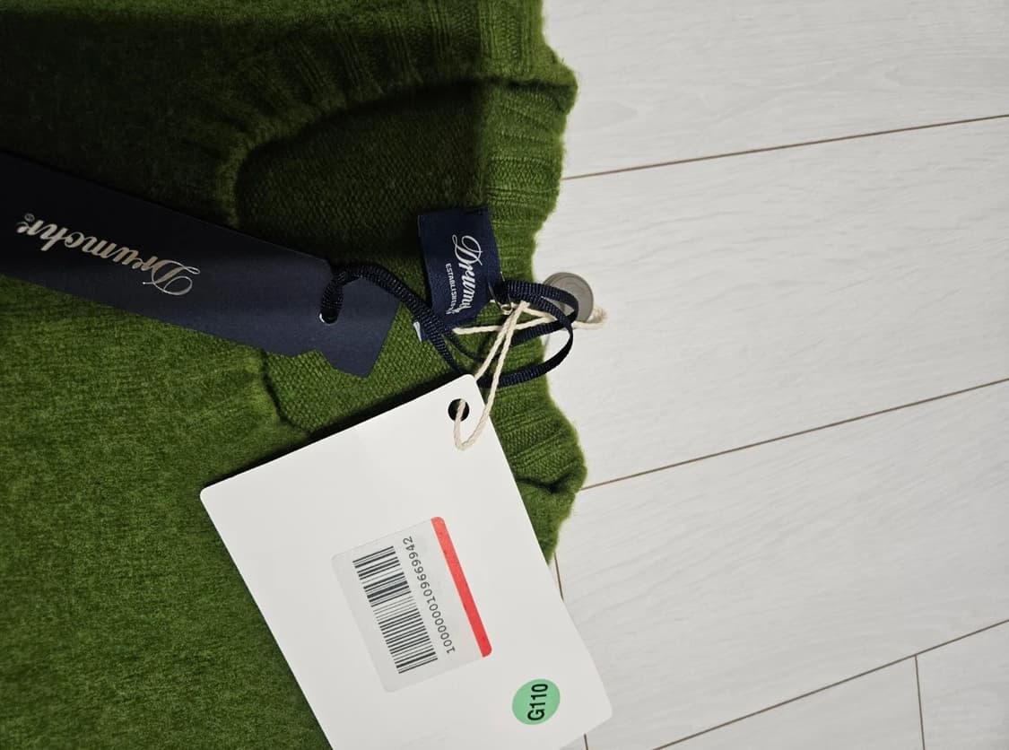 드루모어(Drumohr) 니트/라나울 100% 그린/54사이즈(105사이 상품이미지2