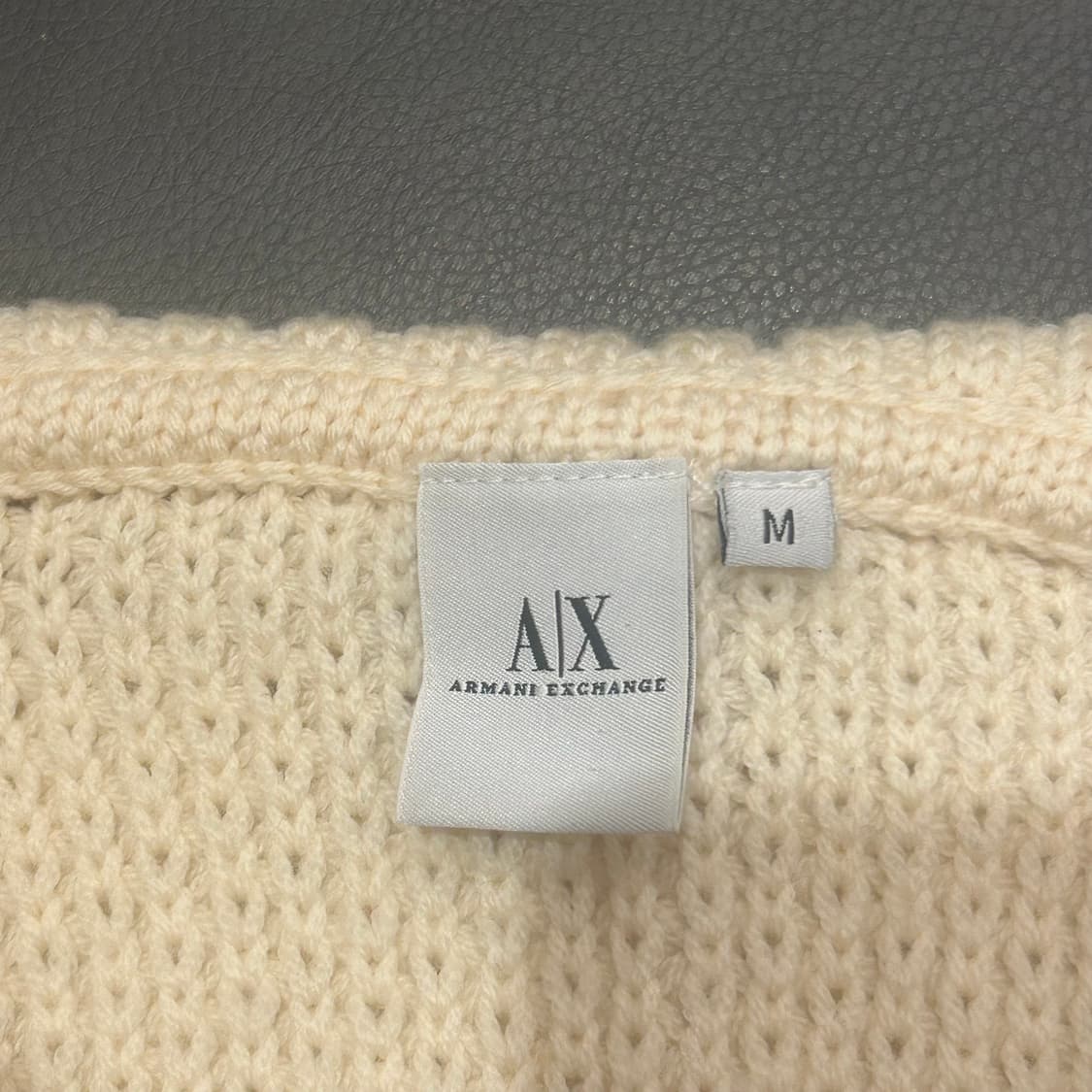 명품 아르마니 알마니 메리노울 100 아이보리 크림 화이트 가디건 상품이미지3