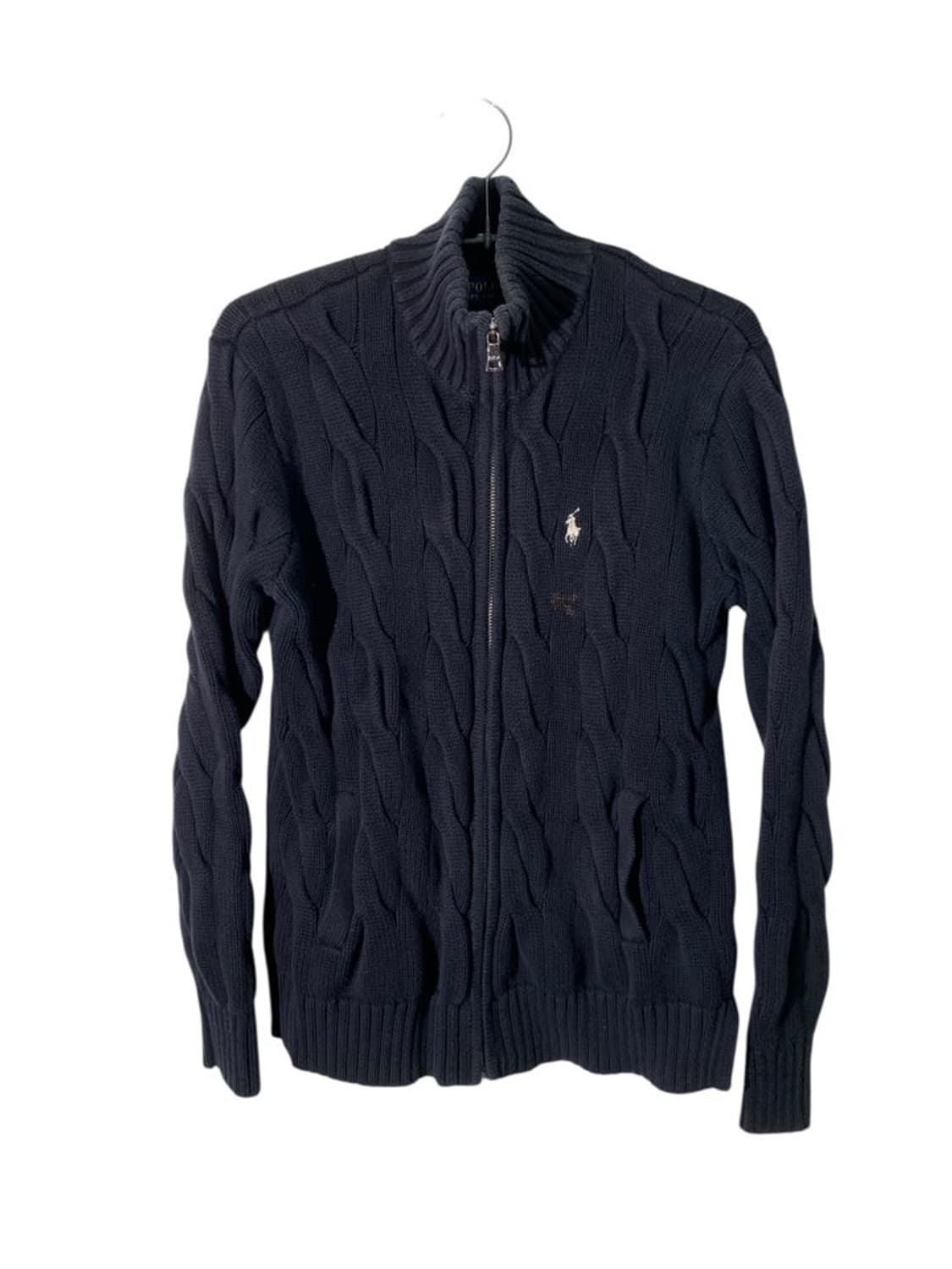 폴로 랄프로렌 꽈배기 니트 집업 상품이미지1